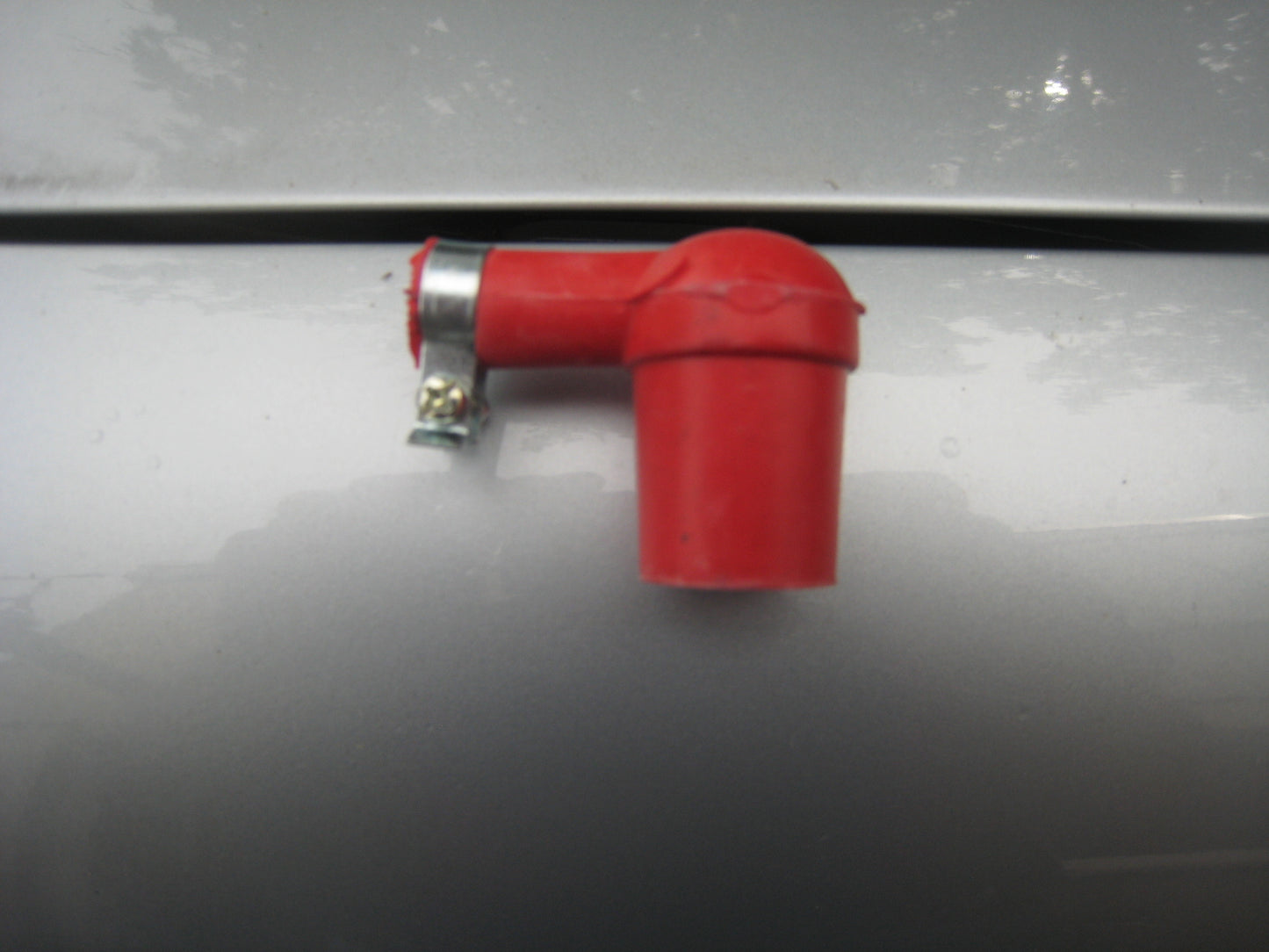 Kerzenstecker Kunststoff rot