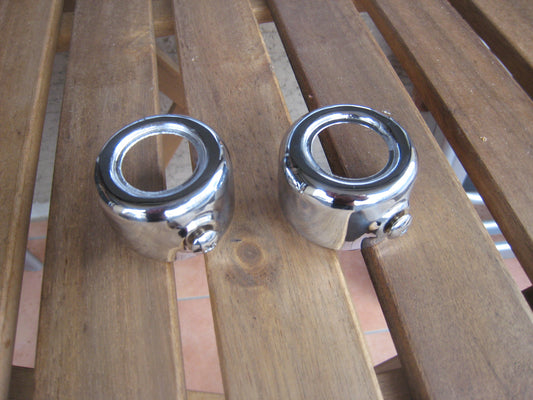Chromrosetten für Gabel 1 Paar RV 90